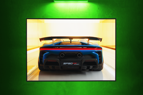 Tableau Néon Rétroéclairé — Ferrari SF90 XX Spider