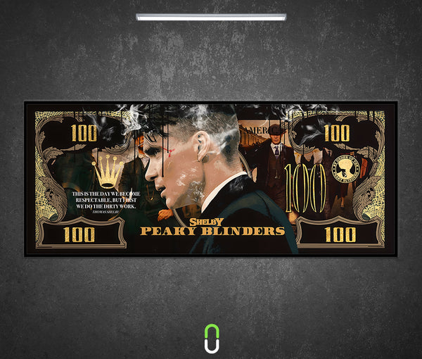 Tableau Néon Rétroéclairé — Peaky Blinders (wide)