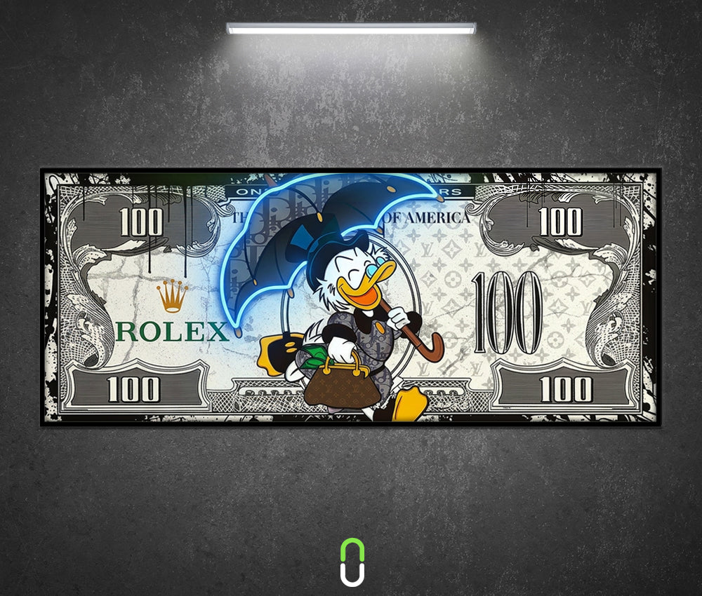 Tableau Néon Rétroéclairé — Rolex Duck