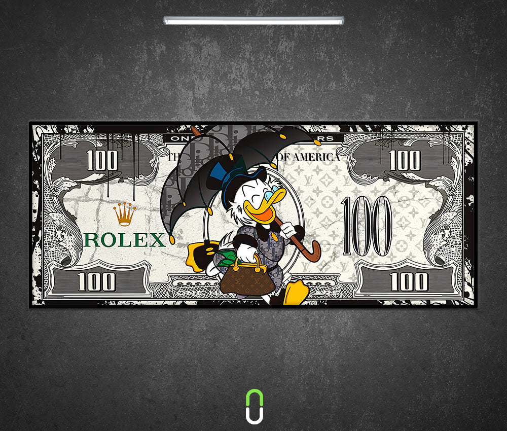 Tableau Néon Rétroéclairé — Rolex Duck