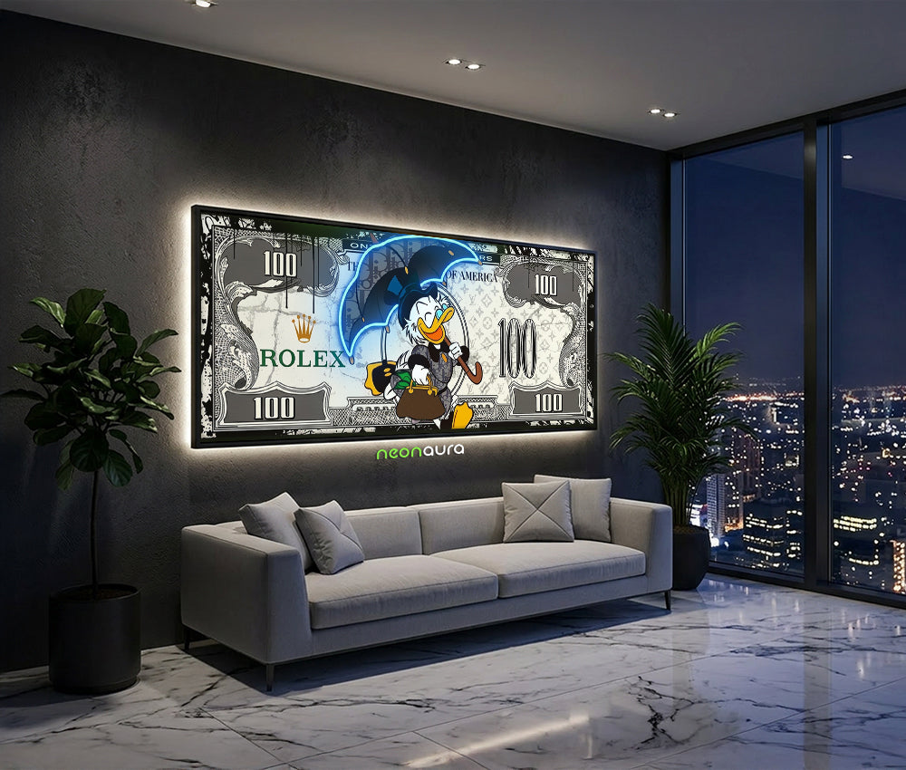 Tableau Néon Rétroéclairé — Rolex Duck