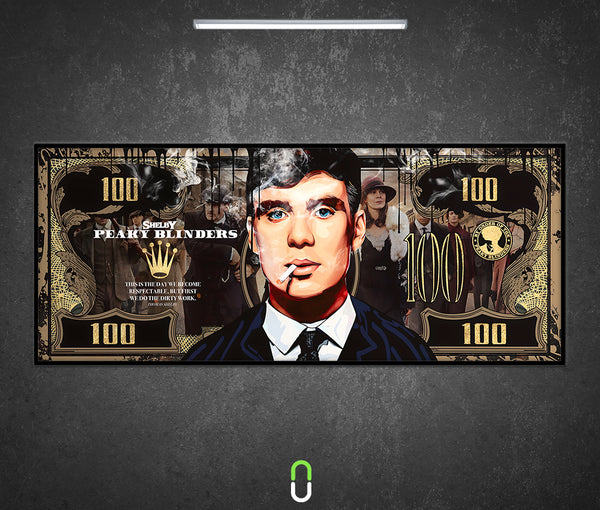 Tableau Néon Rétroéclairé — Peaky Blinders (close)