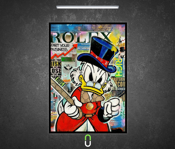 Tableau Néon Rétroéclairé — Rolex Hustle King