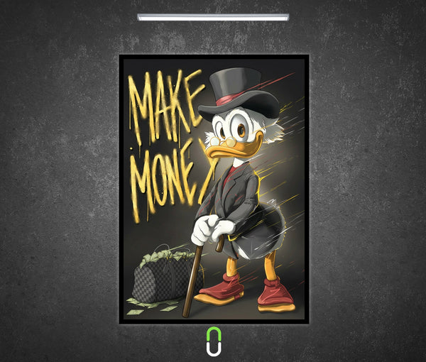Tableau Néon Rétroéclairé — Make Money Mode