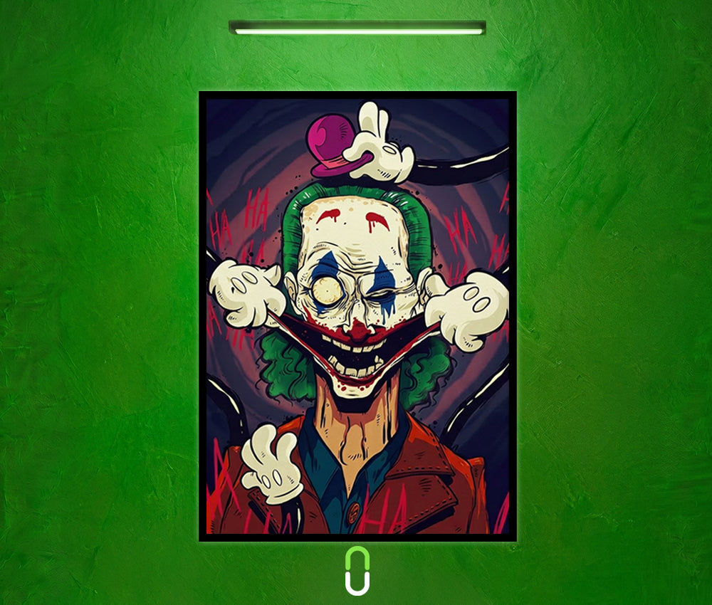 Tableau Néon Rétroéclairé — Joker HA HA! Sans LED