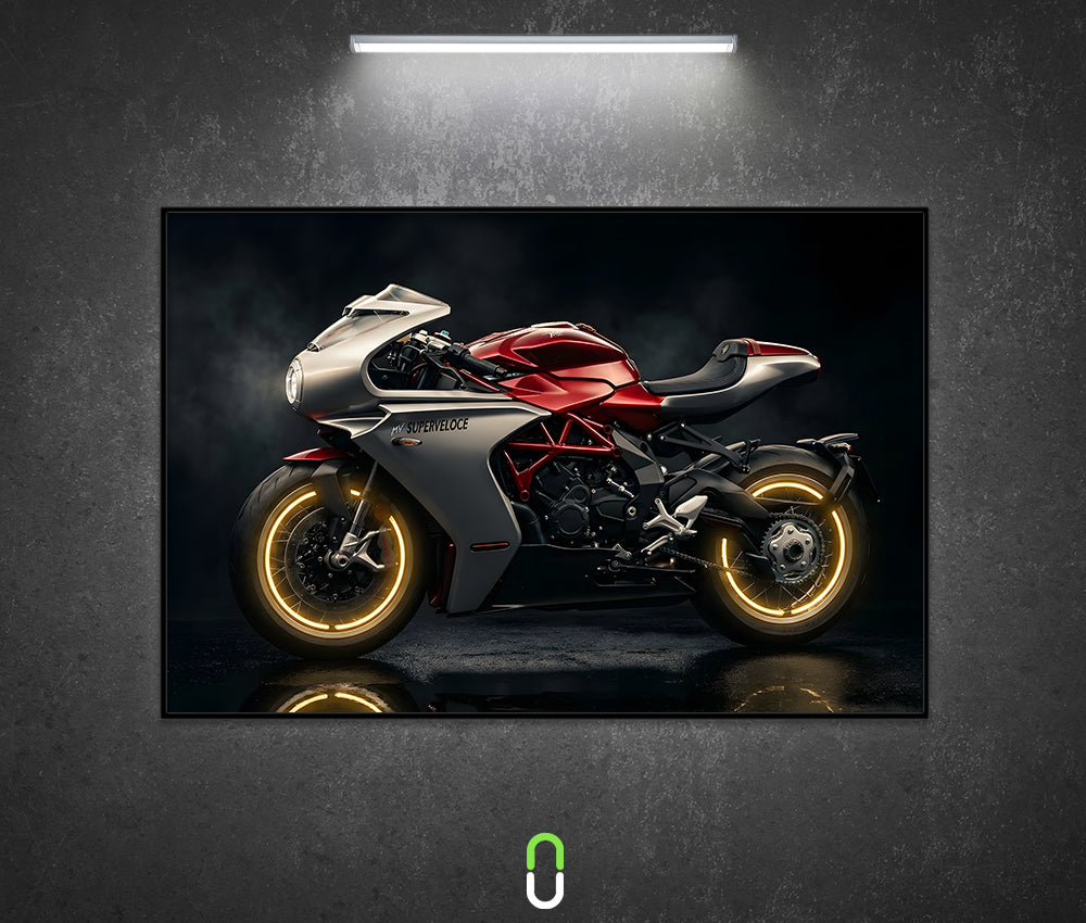 Tableau Néon Rétroéclairé — MV Agusta Superveloce