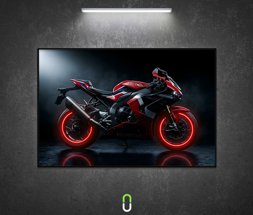 Tableau Néon Rétroéclairé — Honda CBR1000RR Fireblade