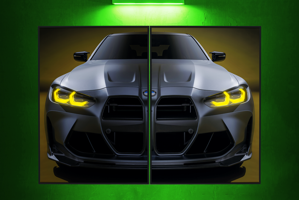 Pack Twin Lights — BMW M3 Vorsteiner | 2 Tableaux Néon Assortis Sans LED