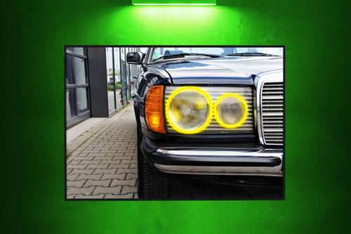 Tableau NÉON - Mercedes 240d - V2