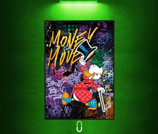 Tableau NÉON - Money Move King