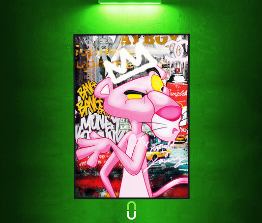 Tableau NÉON - Pink Street Icon