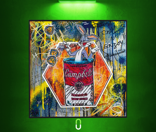 Tableau NÉON - Bugs Bunny Soup