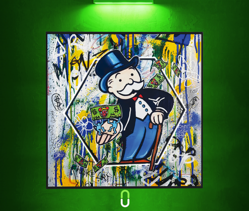 Tableau NÉON - Money Art Monopoly
