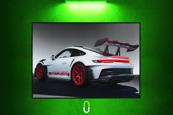 Tableau Néon Rétroéclairé — Porsche 911 GT3 RS