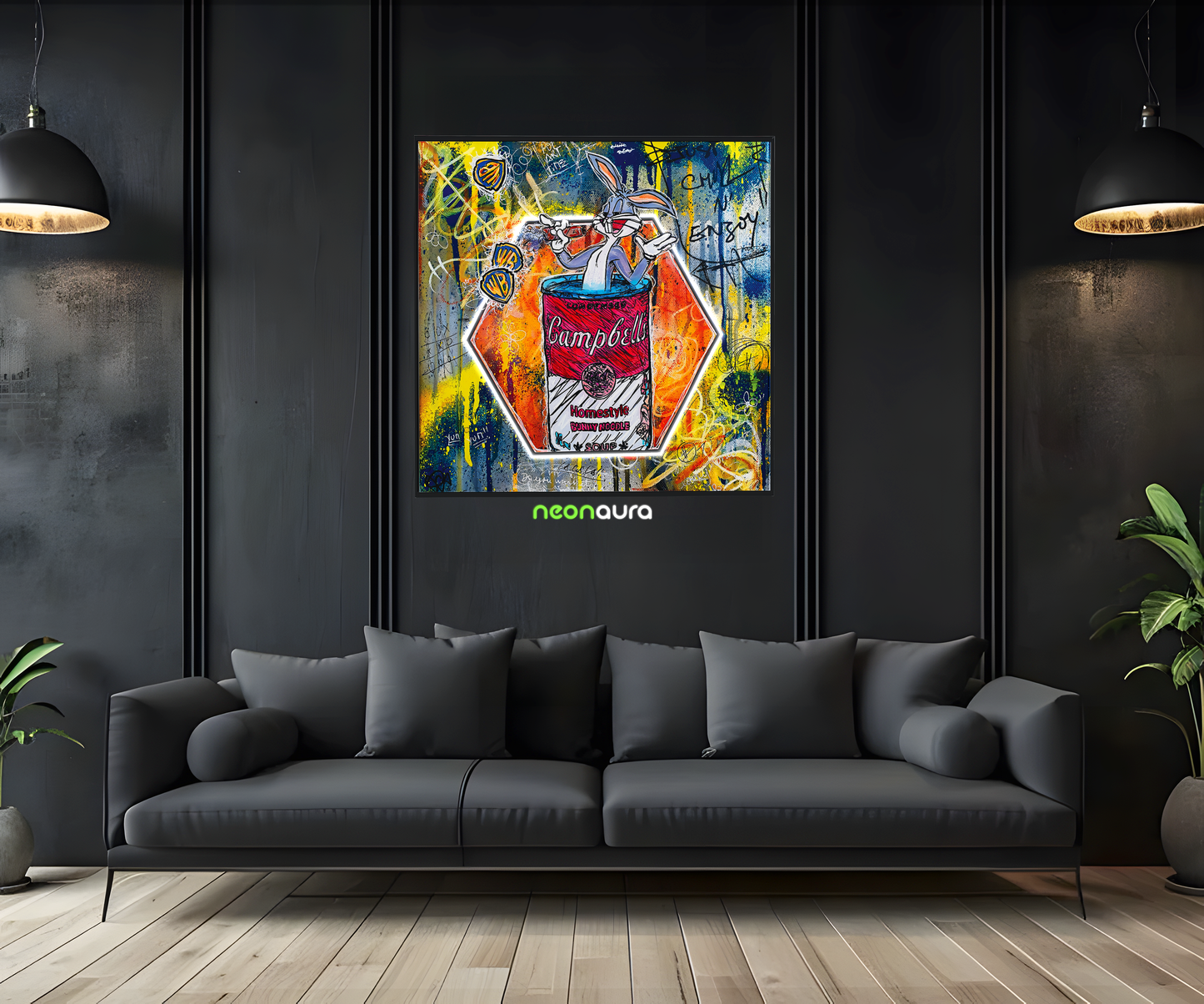 Tableau NÉON - Bugs Bunny Soup
