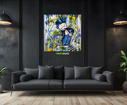 Tableau NÉON - Money Art Monopoly