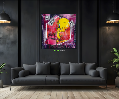 Tableau NÉON - Tweety Love Hermès