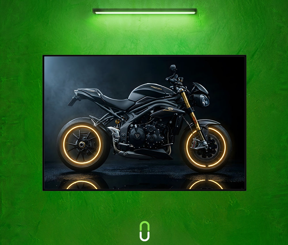 Tableau Néon Rétroéclairé — Triumph Speed Triple RS