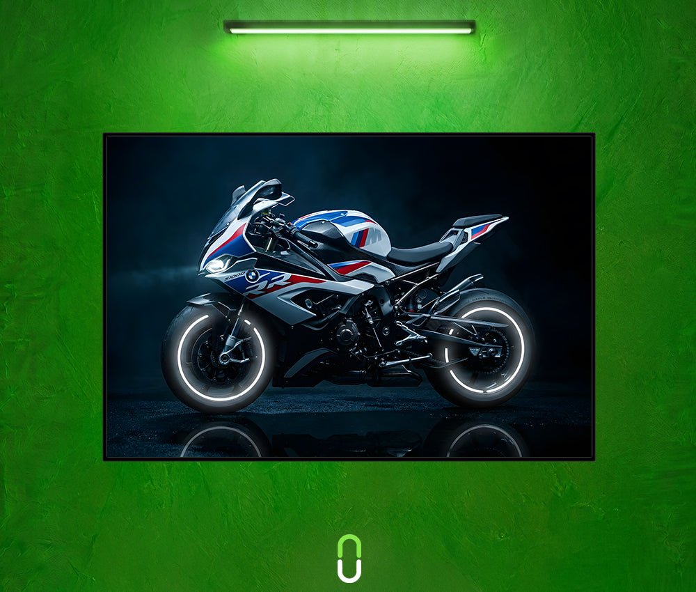 Tableau Néon Rétroéclairé — BMW S1000RR M Sport Avec LED