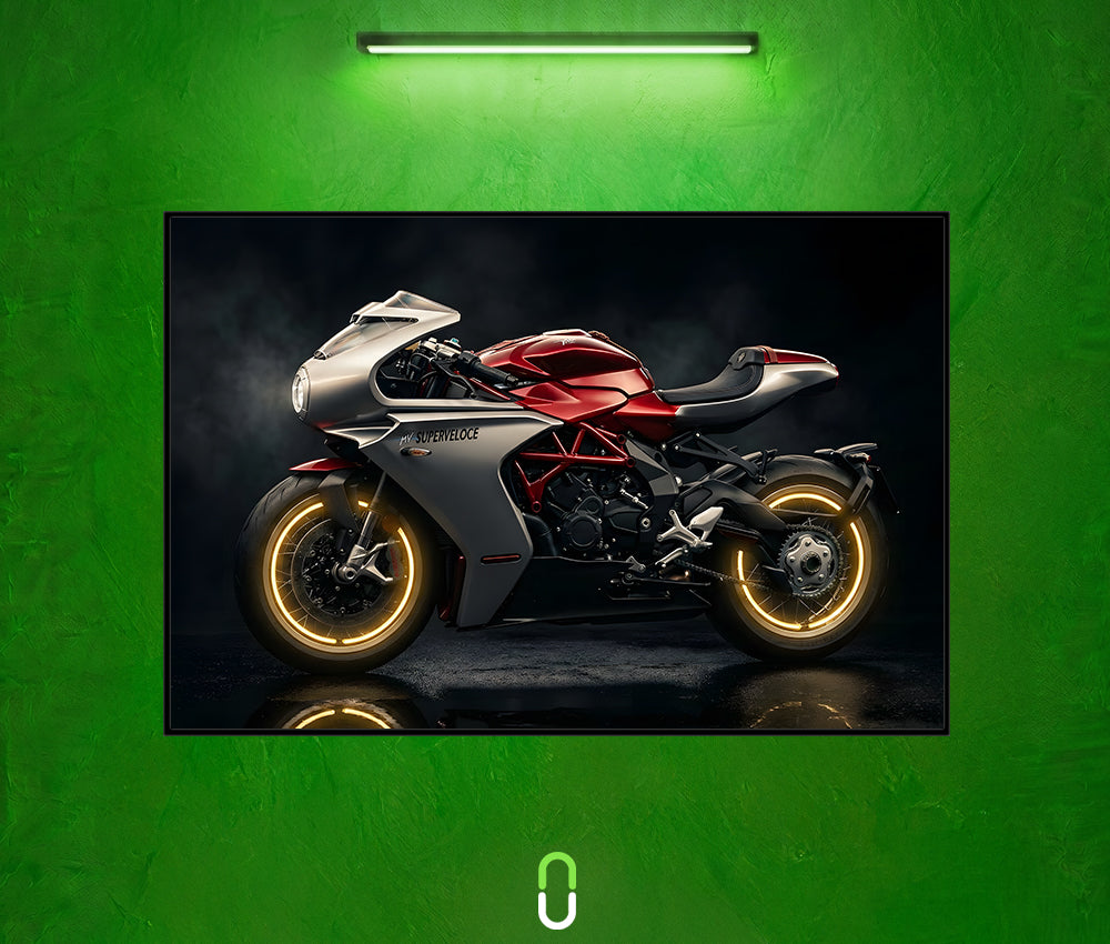 Tableau Néon Rétroéclairé — MV Agusta Superveloce
