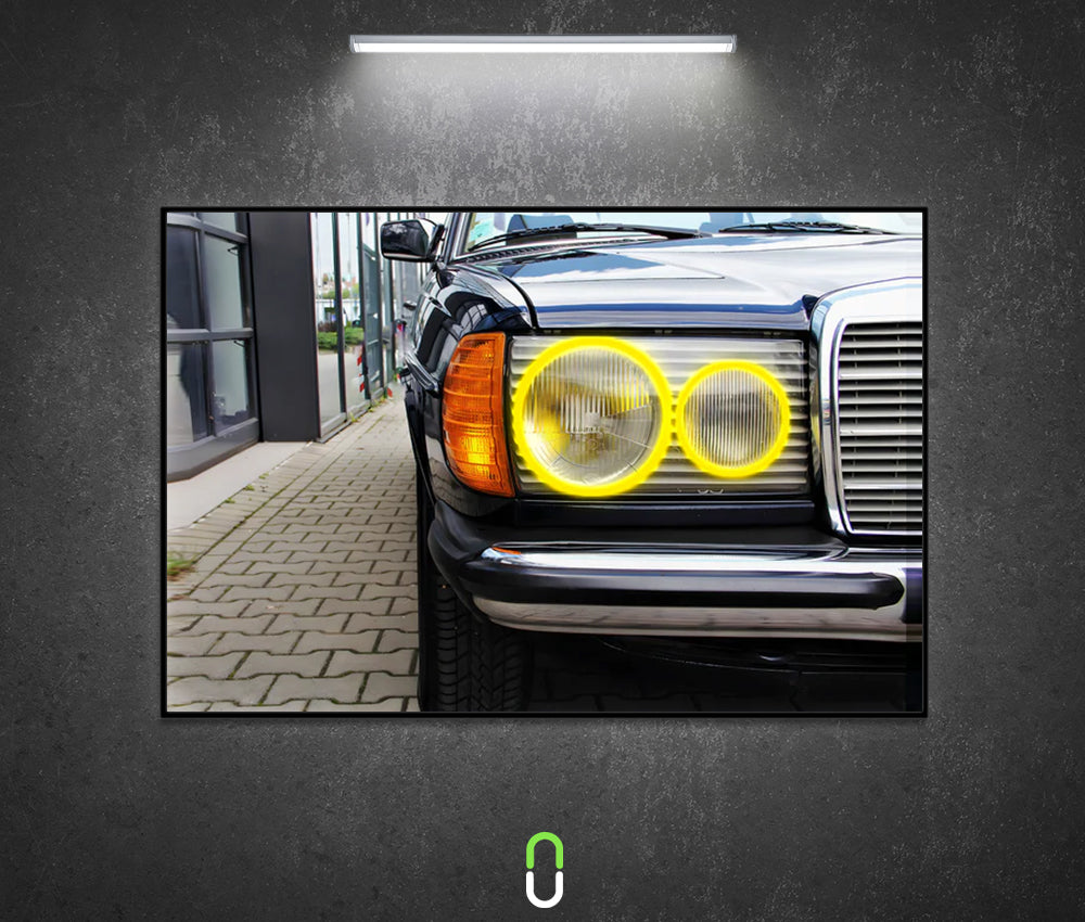 Tableau Néon Rétroéclairé — Mercedes 240d Avec LED