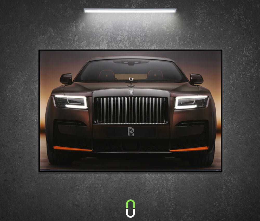 Tableau Néon Rétroéclairé — Rolls-Royce Ghost Black Badge Avec LED