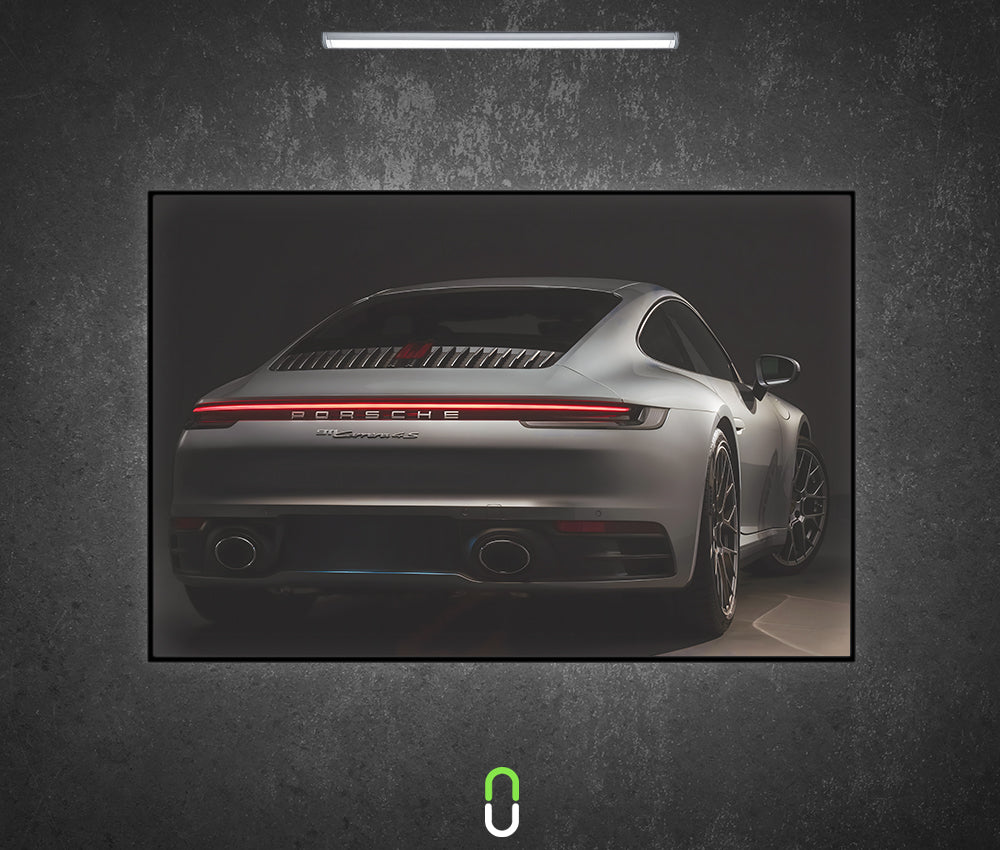 Tableau Néon Rétroéclairé — Porsche 911 Carrera 4S