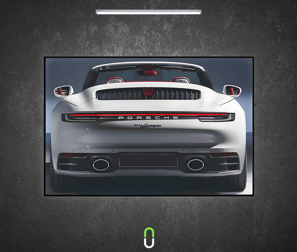 Tableau Néon Rétroéclairé — Porsche 911 Carrera Rear