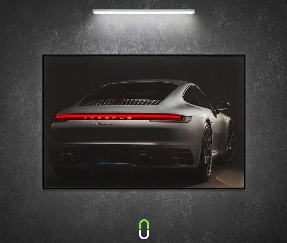 Tableau Néon Rétroéclairé — Porsche 911 Carrera 4S