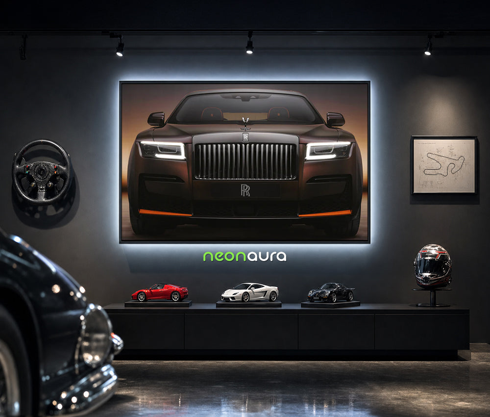 Tableau Néon Rétroéclairé — Rolls-Royce Ghost Black Badge